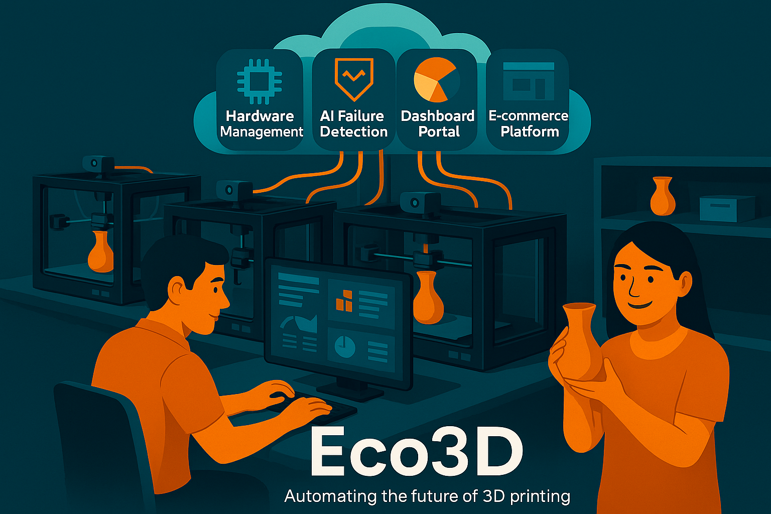 3D Printing Workflow Infographic